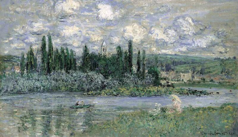 Claude Monet View of Vetheuil sur Seine France oil painting art